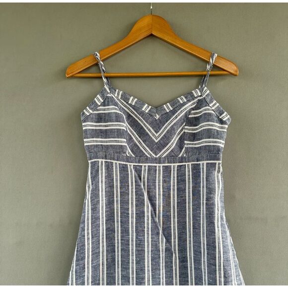 🎉5 for $45 🎉 St Tropez West Dress Maxi Long Size 4 Pure Linen - Picture 3 of 10